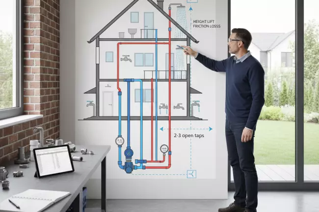 Расчёт давления воды для частного дома