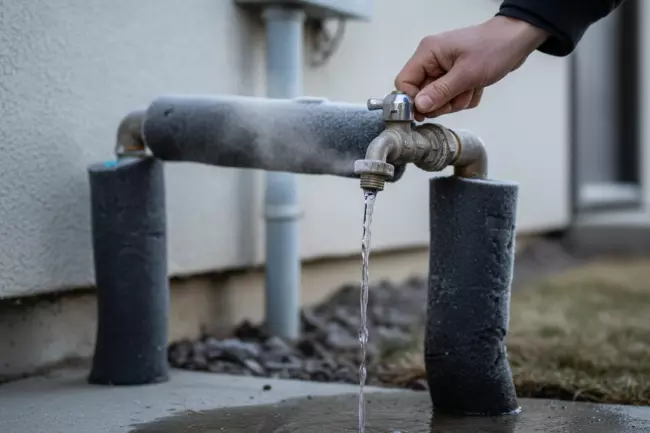 Оттаивание замерзшей воды в трубах без разрыва