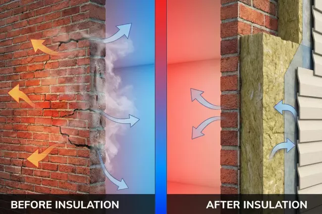 Паропроницаемость стен после утепления и точка росы