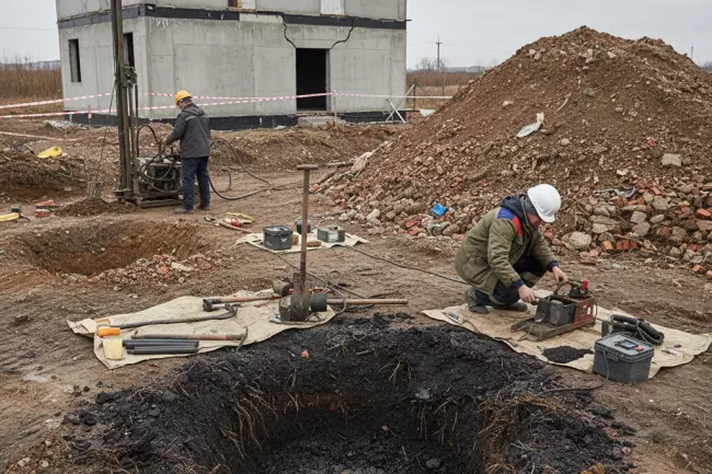 Грунты участка для строительства дома, изыскания