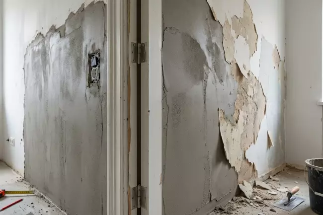 Выравнивание стен поверх старой отделки: риски и ограничения