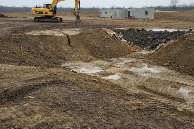 Ошибки выравнивания участка на склоне техникой