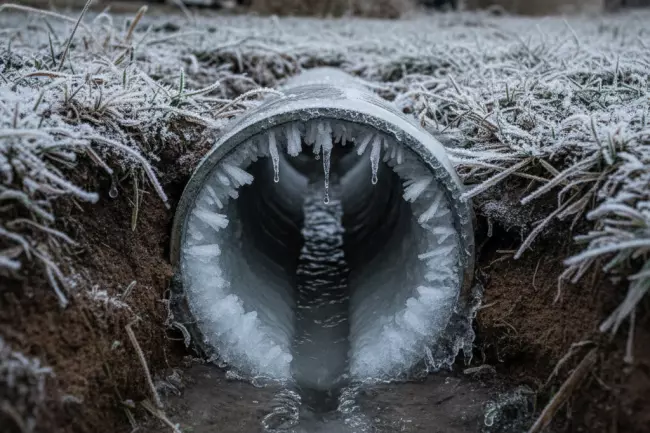 Причины замерзания воды в водопроводных трубах зимой