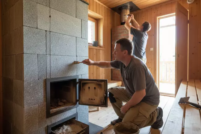 Подготовка печи и дымохода бани к лету