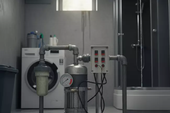 Слабый напор воды из-за проблем с насосом