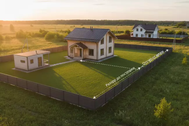 Нормы расстояния между баней и домом