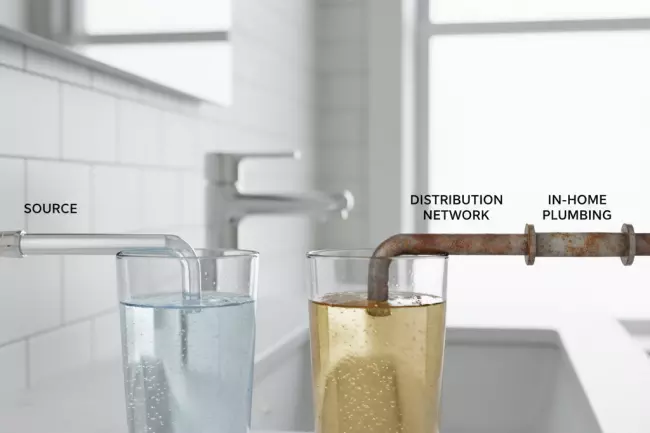 Причины ржавой мутной воды и запаха