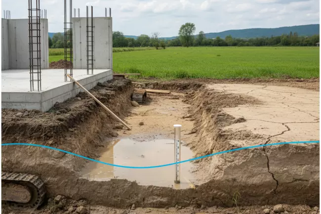 Проблемный грунт и высокий уровень грунтовых вод