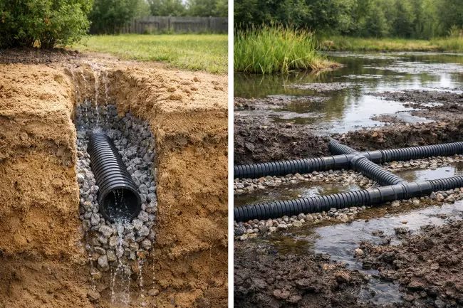 Влияние типа грунта на дренаж участка