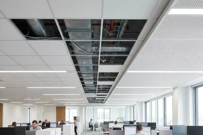 Материалы и нормы офисных потолков