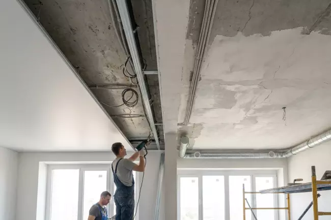 Потолки для новостроек с учетом усадки