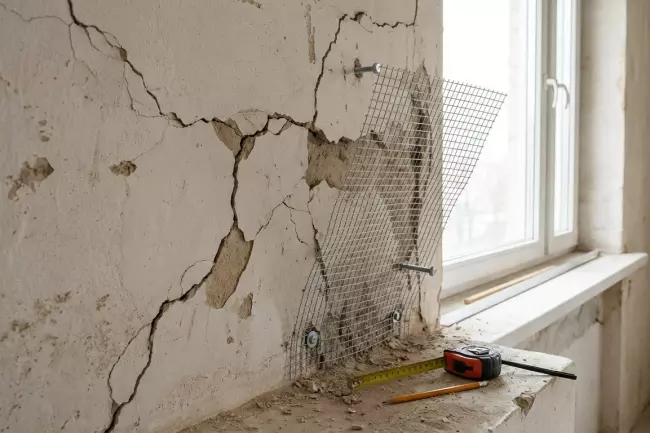 Неэффективное усиление слабых стен перед отделкой