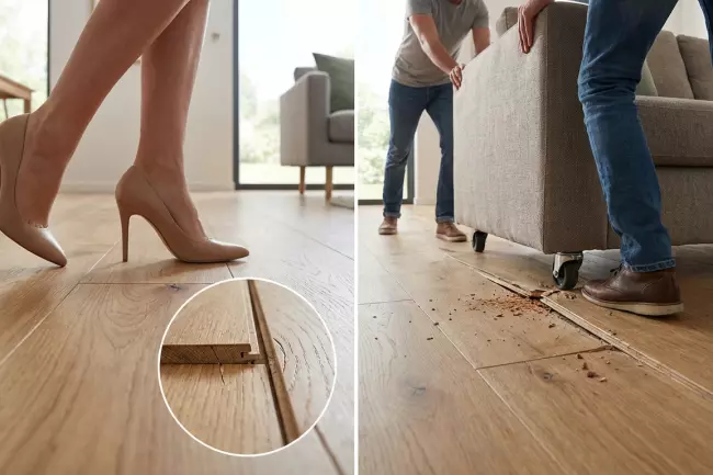 Механические нагрузки на замки паркетной доски