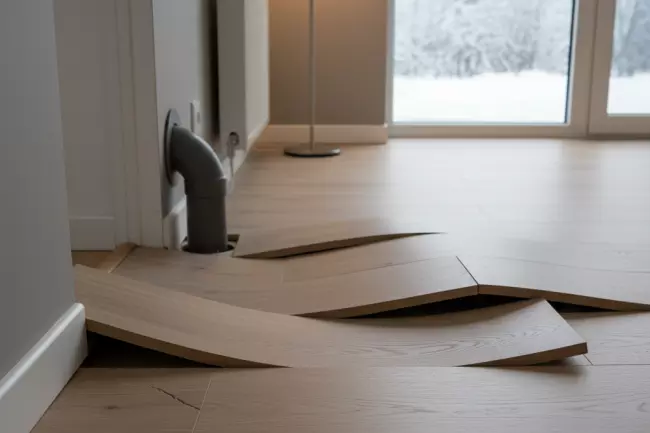 Вздутие ламината зимой: причины, решения, ошибки укладки