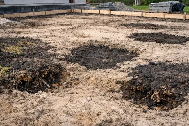 Ошибки снятия плодородного слоя грунта