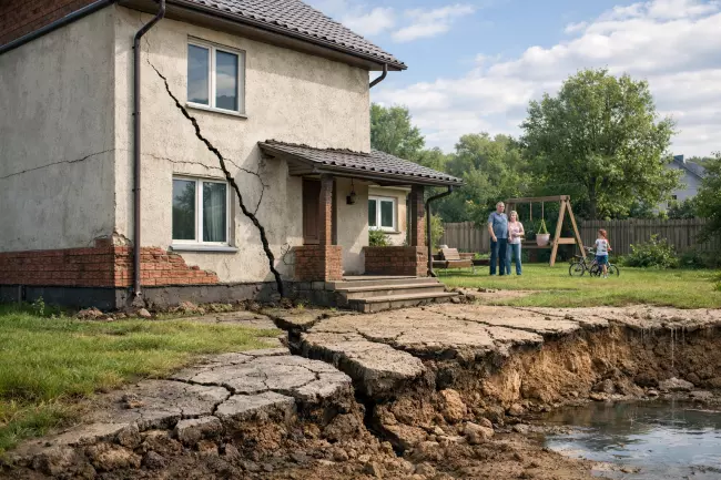 Причины и последствия осадки грунта дома