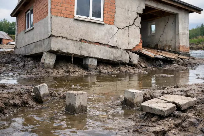 Илистый грунт: риски и выбор фундамента