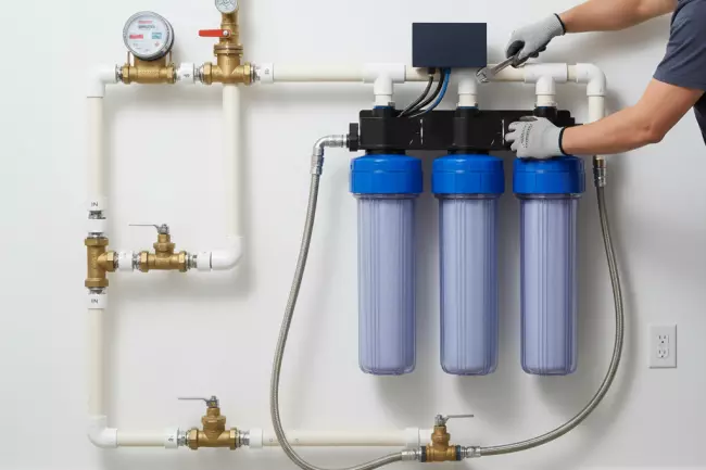 Подключение системы очистки воды к водопроводу
