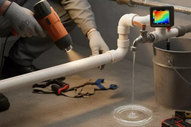 Пошаговое оттаивание промёрзшего водопровода без повреждений