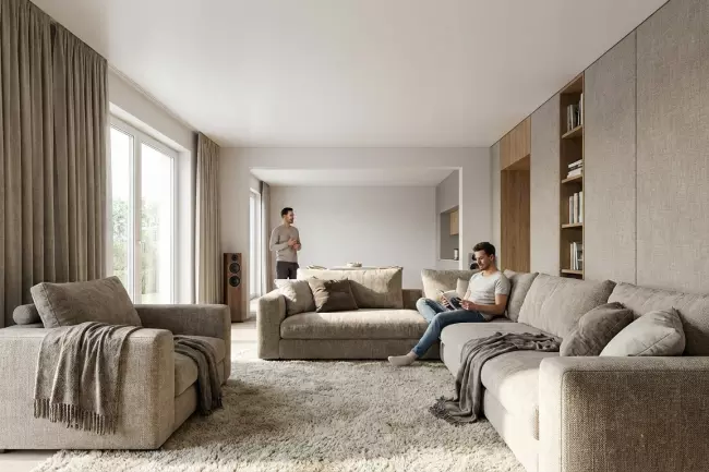 Влияние натяжного потолка на акустику комнаты