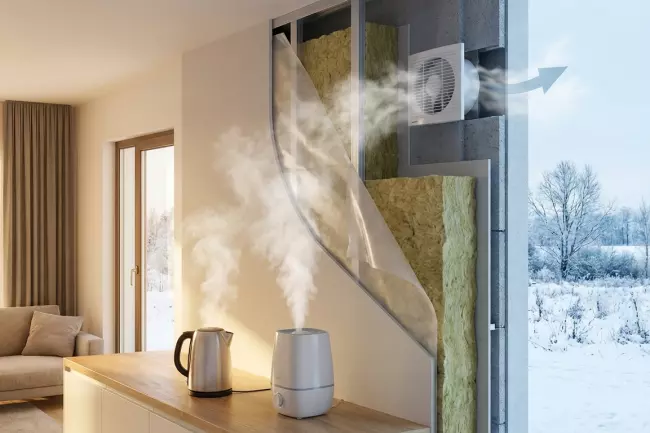 Внутреннее утепление дома: пароизоляция и вентиляция