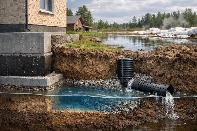 Уровень грунтовых вод и выбор фундамента