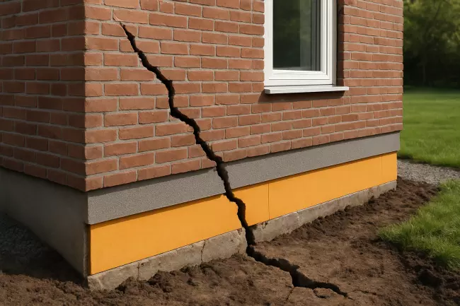 Утепление, усадка и деформации основания, трещины стен