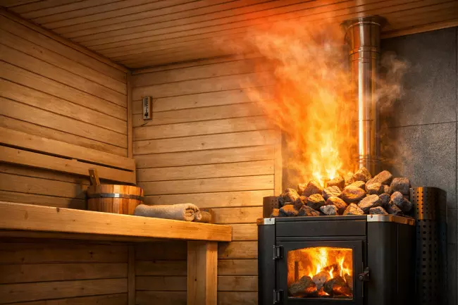 Оптимальная высота потолка в бане и печь