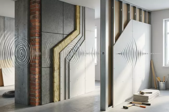 Звукоизоляция стен от соседей: толщина и масса