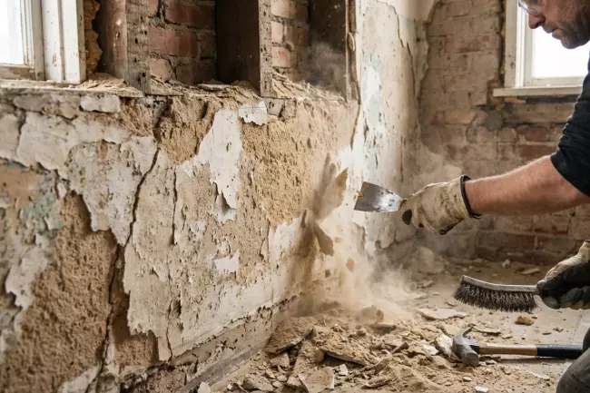 Укрепление и выравнивание стен старого дома