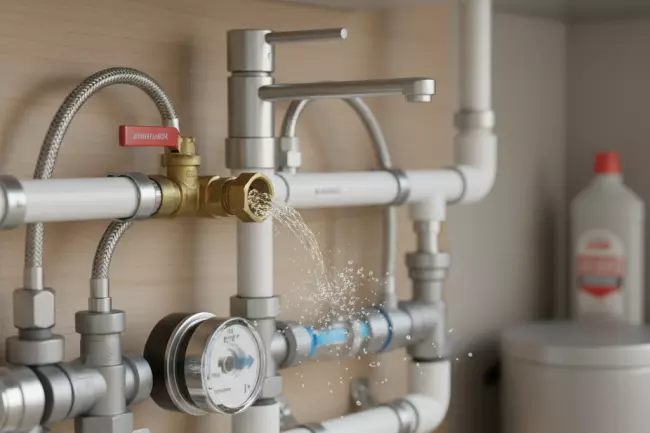 Свист и гул в водопроводе из-за арматуры