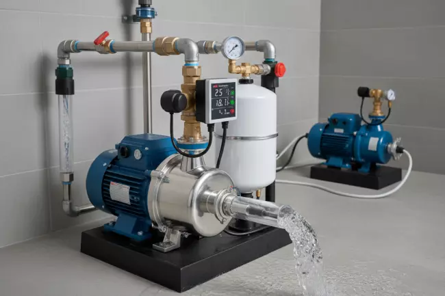 Скачки давления воды из-за насосов и автоматики