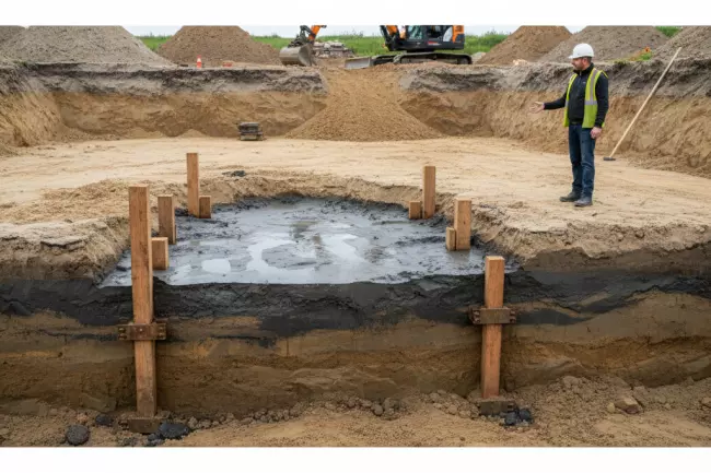 Песчаный грунт и грунтовые воды в строительстве