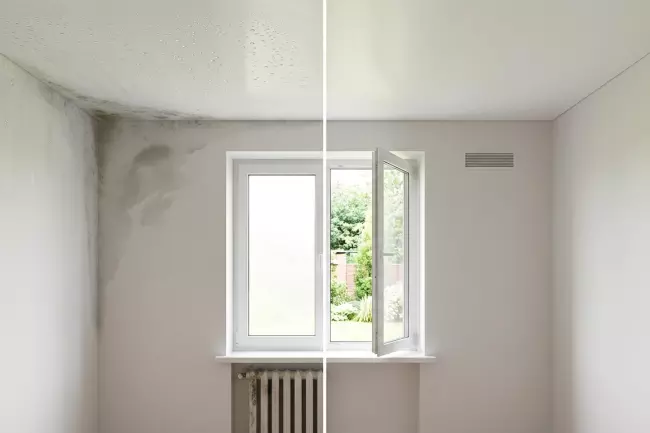 Натяжной потолок в загородном доме: вентиляция и влажность