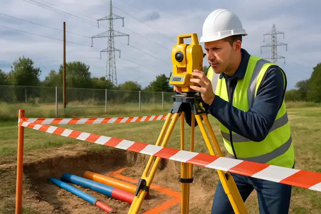 Геодезическая съёмка участка: охранные зоны, коммуникации