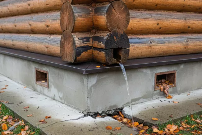 Защита фундамента бани от влаги зимой