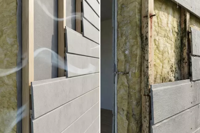 Ошибки утепления без вентиляционного зазора