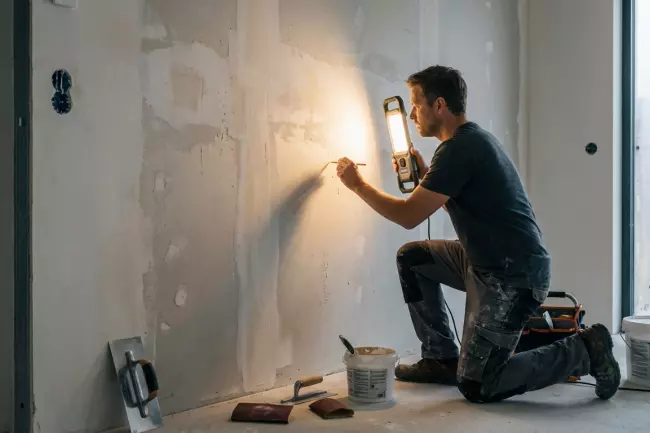 Подготовка стен под покраску без штукатурки