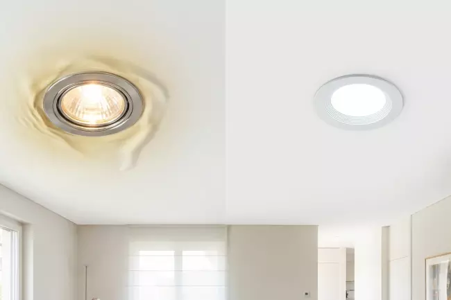 Выбор потолка для точечного освещения без перегрева