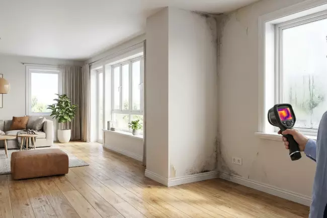 Проверка неправильной пароизоляции без вскрытия стен