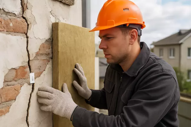 Снижение риска трещин при утеплении стен