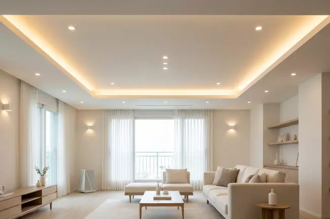 Сохранение простора при низких подвесных потолках