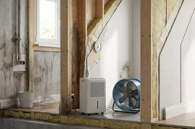 Контролируемое высыхание утеплённого дома после намокания