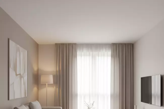 Приёмы визуального расширения потолка маленькой комнаты