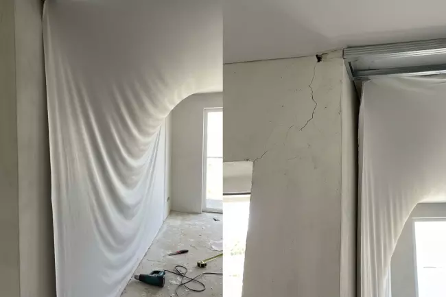 Температурные зазоры натяжных потолков без волн