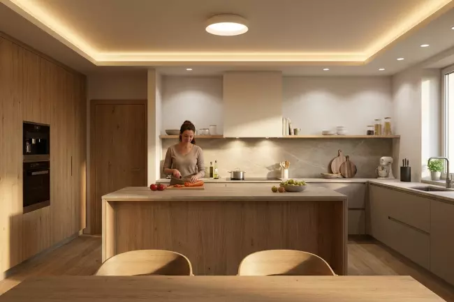 Выбор потолка под точечное освещение