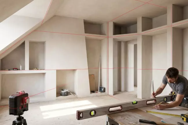 Правильная разметка стен перед отделкой