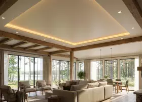 Натяжной потолок в загородном доме — особенности