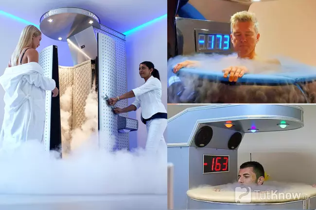 Процедура криосауны в капсуле и камере