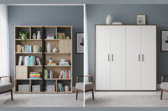 Практичность открытых и закрытых стеллажей